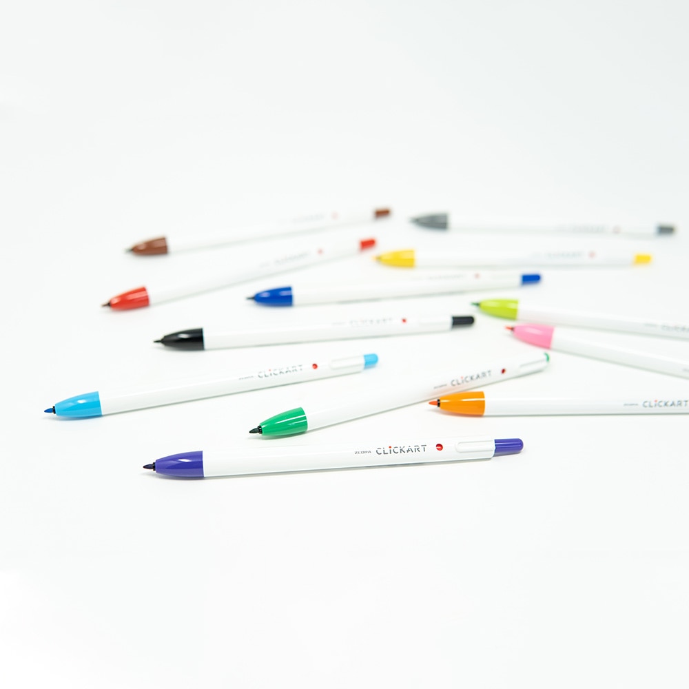 Zebra, Markers, Art & School, ClickArt, Retractable, 0.6mm, 498240